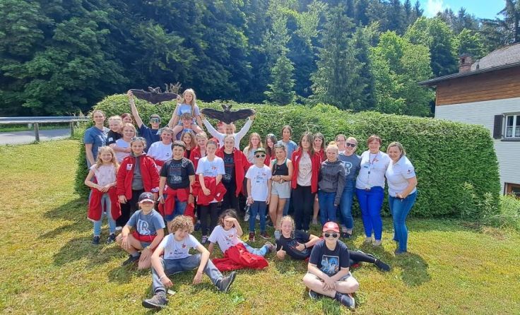 Das Jugendrotkreuz war auf Landesjugendlager. (Foto: JRK St. Wolfgang)