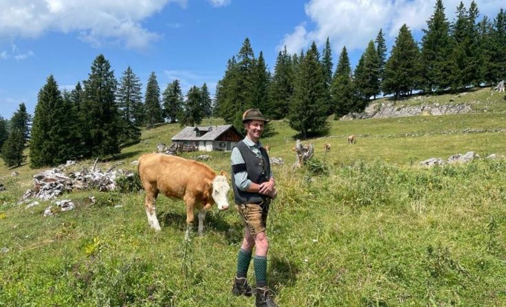Ortbauernobmann Josef Eisl zählt zu den Eigentümern der Leonsbergalm. (Foto: Wimmer)