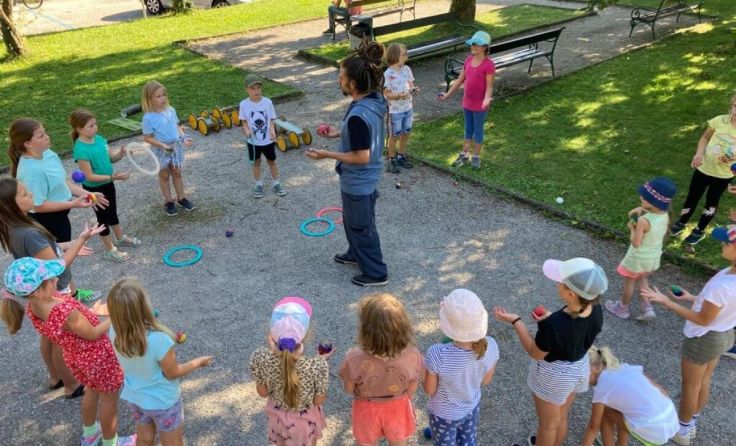 Die Kinder waren vom Mitmachzirkus begeistert. (Foto: Orlovsky)