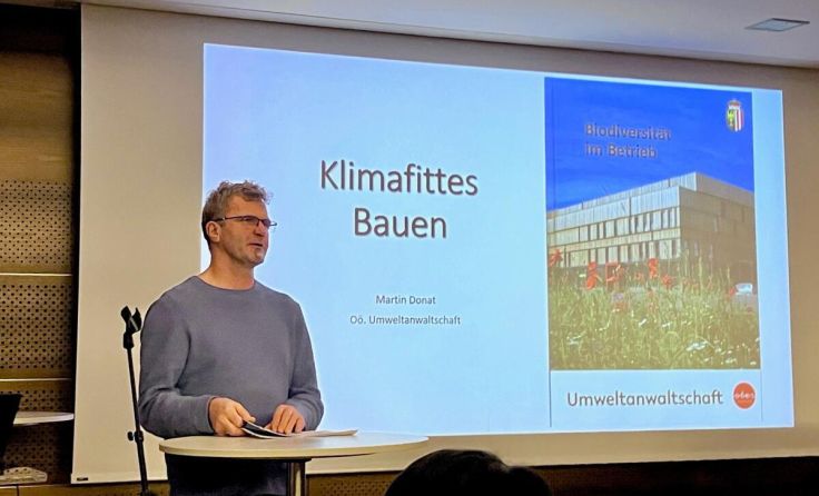 Umweltanwalt Martin Donat hielt einen Vortrag zu "Klimafitten Bauen" (Foto: privat)