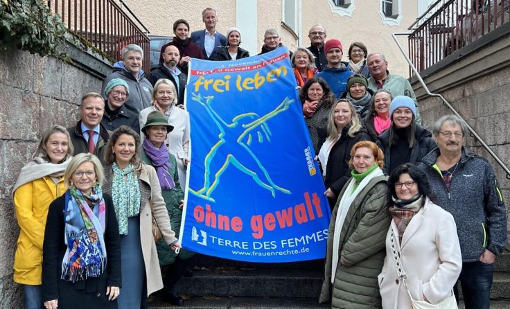 Die Frauenberatungsstelle will ein Zeichen gegen Gewalt setzen. (Foto: Tobias Reiser)