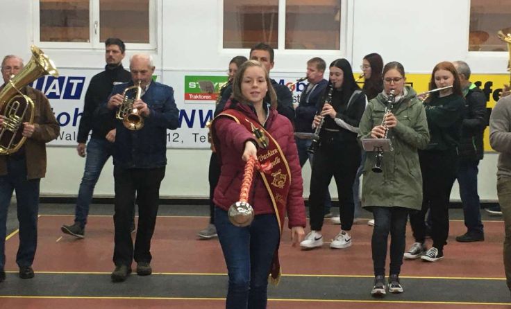 Katrin Maderthaner der Trachtenmusikkapelle Kleinraming bei der Prüfung