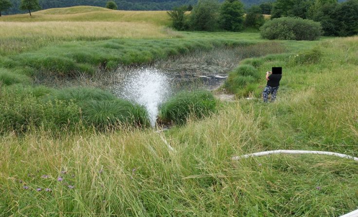 Egl-Locka brauchte dringend Wasser. Foto: FF Bad Ischl