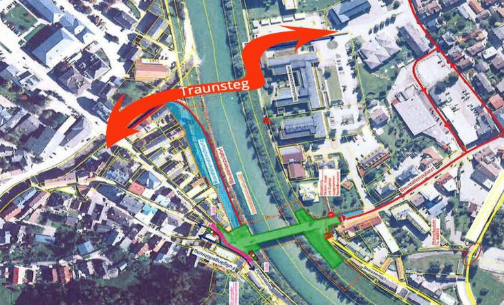 Bauarbeiten erfordern Weg-Sperre. Foto: Gemeinde Ebensee