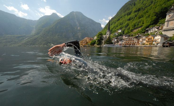 Aquathlon am Hallstättersee Foto: Horst Viertbauer