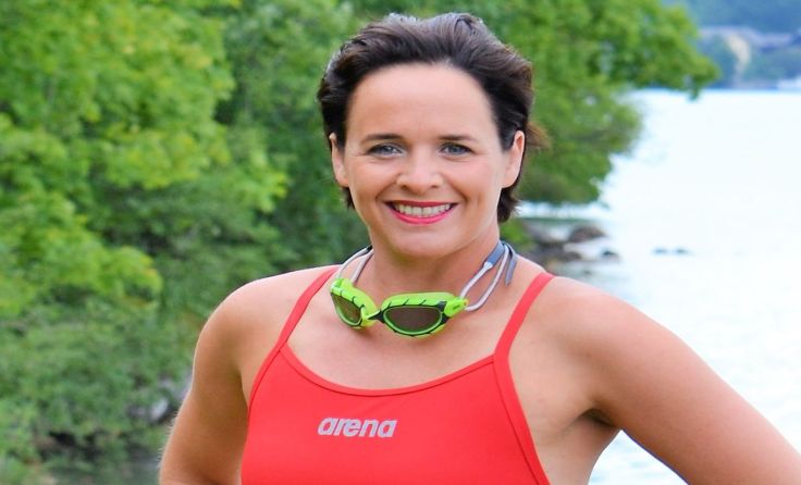 Diana Weiß schwimmt für den guten Zweck. Foto: privat