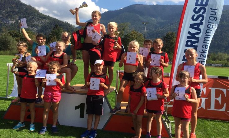 Zufriedene Sieger beim Kids Cup in Ebensee. Foto: Union Ebensee Leichtathletik
