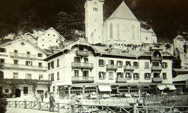 Das damalige Hotel in Hallstatt. Foto: Marktgemeinde Hallstatt