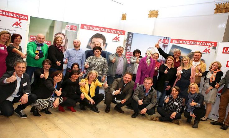 Zufriedene Mitwirkende nach der erfolgreichen Veranstaltung. Foto: Cityfoto.at