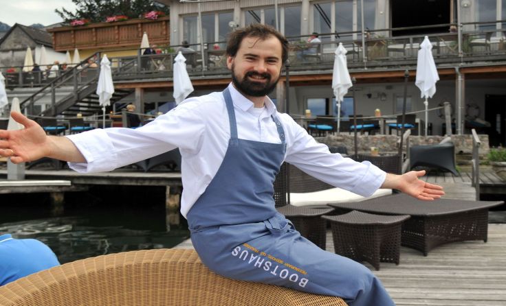 Bootshaus-Küchenchef Lukas Nagl. Foto: Klemens Fellner