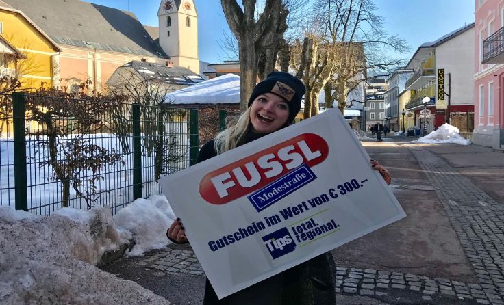 Glückliche Gewinnerin Sarah Straßer aus Bad Ischl. Foto: Tom