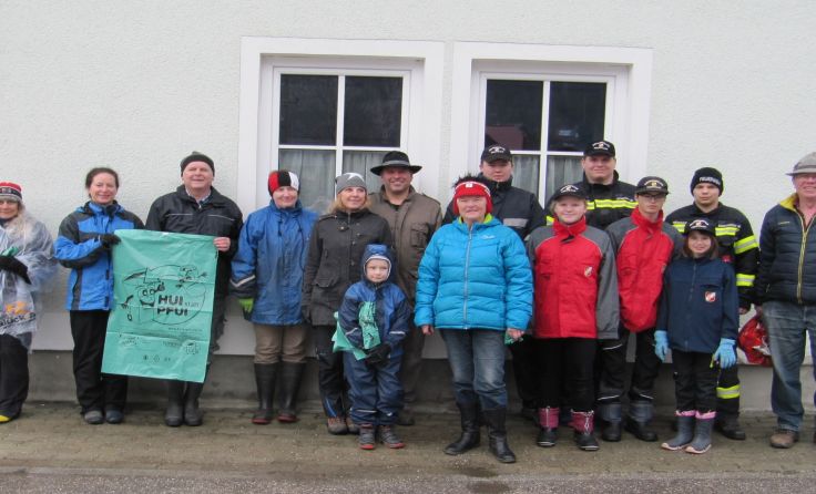 Fleißige Müllsammler aus Obertraun. Foto: privat