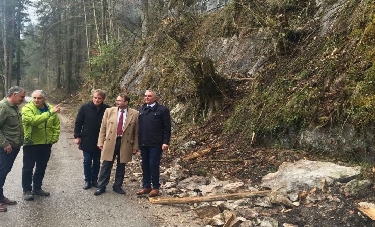 Lokalaugenschein zur Freigabe der Wanderwege. Foto: Stadtgemeinde Bad Ischl