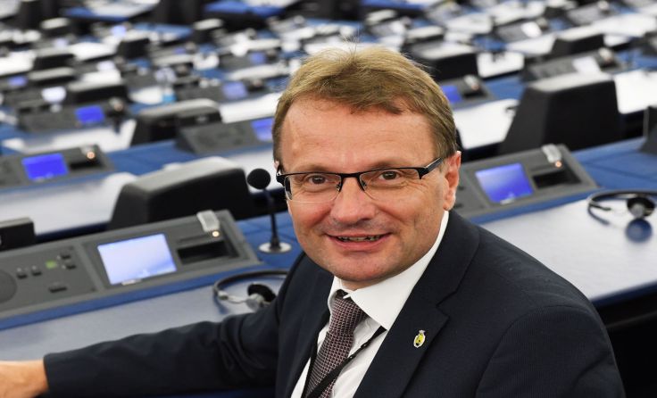 Hannes Heide in Brüssel. Foto: Oskar C. Neubauer