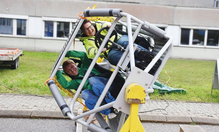 Spannender Sicherheits-Tag für Mitarbeiter. Foto: Salinen Austria