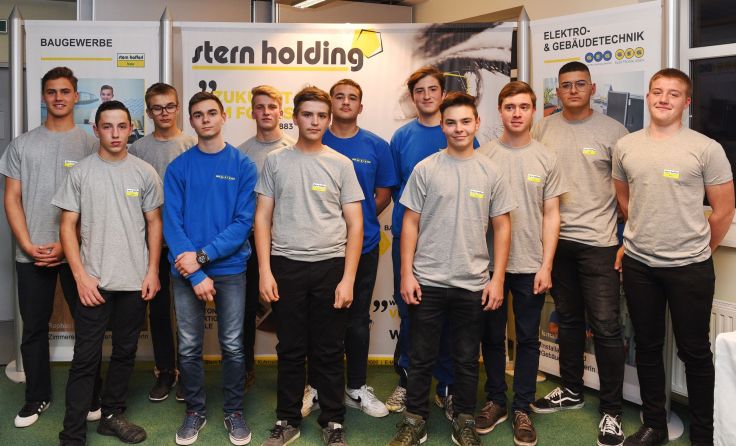 Lehrlinge der Stern-Gruppe. Foto: Stern-Gruppe
