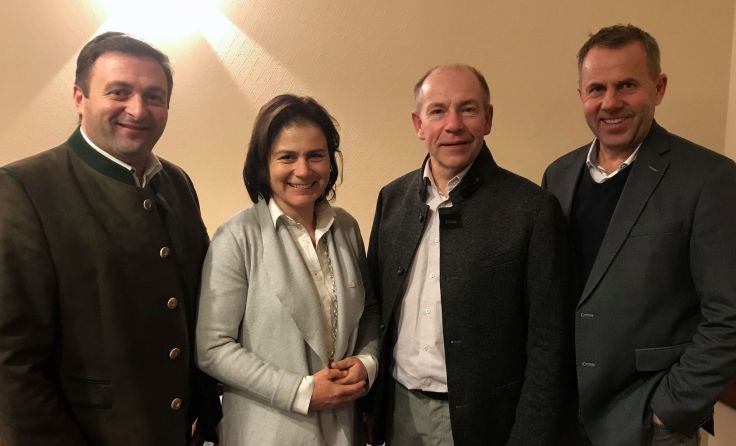 Eisl, Zopf, Hiegelsberger, Raffelsberger (v. li.) Foto: Perfaller