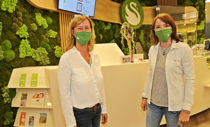 SEP-Mitarbeiterinnen Melanie und Helga. Foto: Hörm.