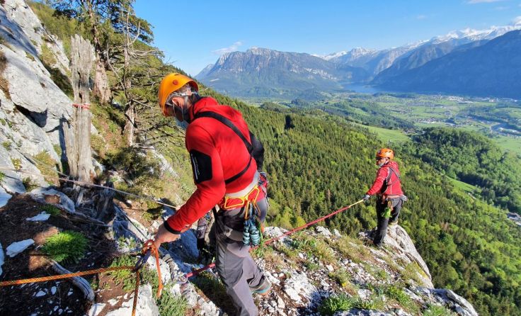 Bergretter im Einsatz. Foto: BRD Bad Goisern