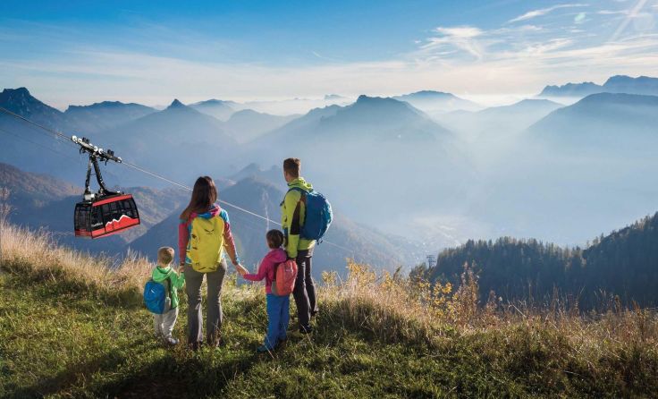Blick vom Feuerkogel in Ebensee. Foto: OÖ Tourismus