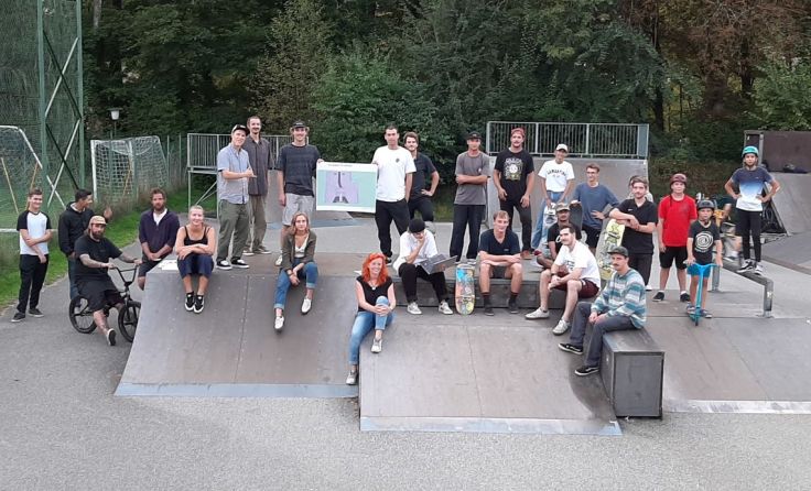 Lokalaugenschein am Skaterplatz Bad Ischl. Foto: Platzer