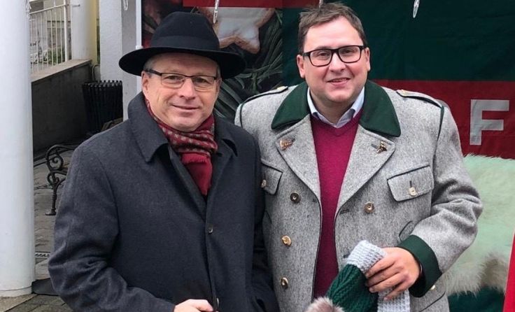 Landesrat Wolfgang Klinger und Ronald Eichenauer (v. li.) Foto: privat