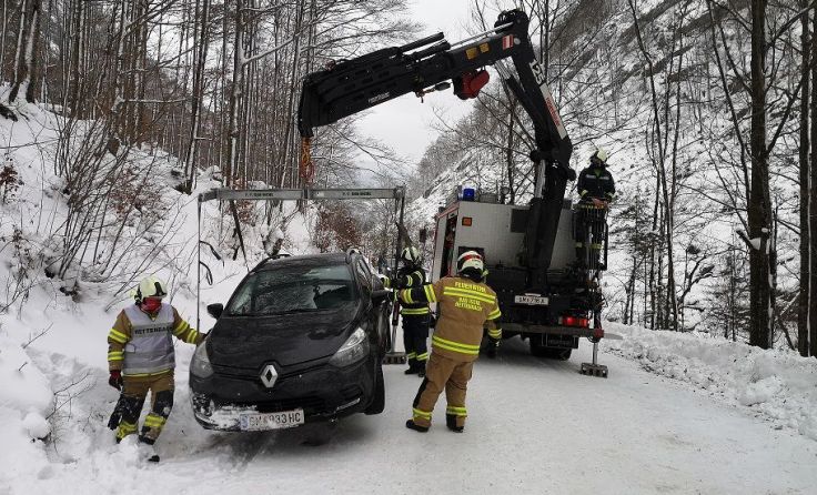 Fahrzeugbergung durch die Feuerwehr. Foto: ff-badischl.at
