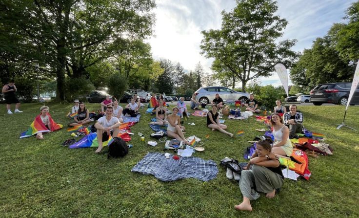 Pride-Picknick in Gmunden (Foto: Leonie Stüger)
