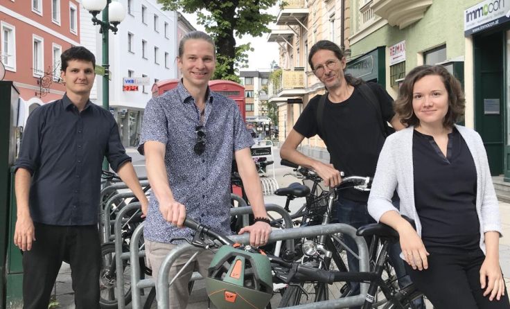 Martin Schott, Martin Aigner, Martin Demel und Irina Schott (v. li.) (Foto: Die Grünen Bad Ischl)