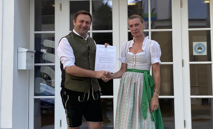 Eva Adlhart und Franz Eisl stellen sich der Bürgermeister-Wahl (Foto: Perfaller PR)