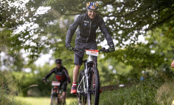 Auch Andreas Goldberger war bei einem geführten E-Bike-Touren dabei (Foto: Markus Frühmann)