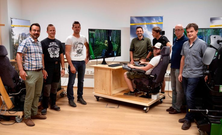 Florian Hader (links) mit seinem Team (Foto: Waldcampus Österreich)