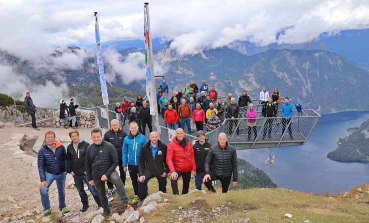 Verantwortliche bei der Präsentation am Krippenstein. Foto: Hörmandinger