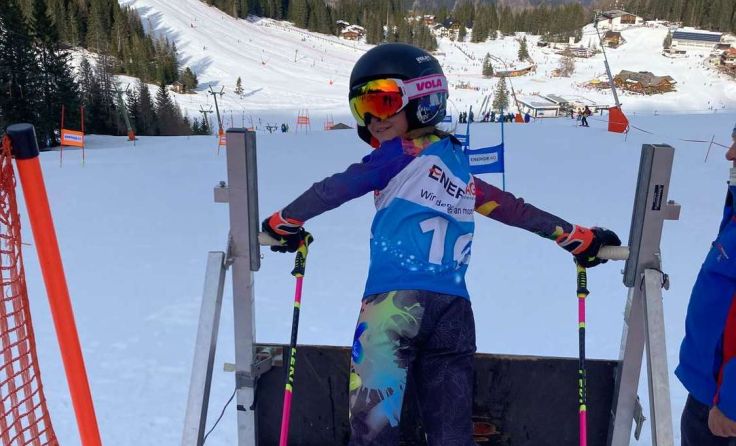 Rosa Bauer am Start. (Foto: ASKÖ Dachstein West Bad Goisern)