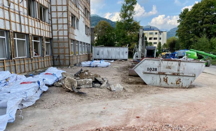 Schulbaustelle in Bad Ischl (Foto: privat)
