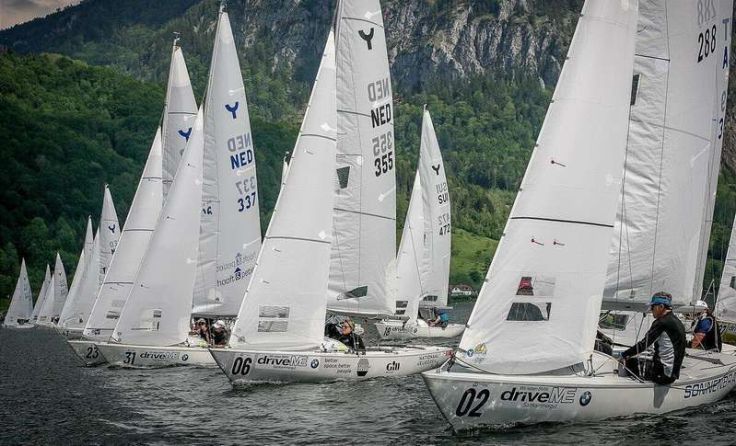 Yngling-Regatta am Traunsee. (Foto: PROFS/Feitzinger)