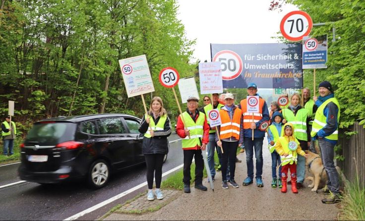 Protestaktion in Traunkirchen (Foto: Hörmandinger)