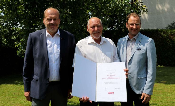 Fritz Danner, Alois Gruber (MEKUTECH GmbH) und Martin Ettinger (Obmann WKO Gmunden (Foto: Gruber)