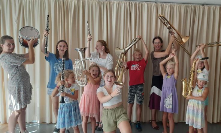 Begeisterung für Musik bei den Kindern (Foto: MV Werkskapelle Lenzing)