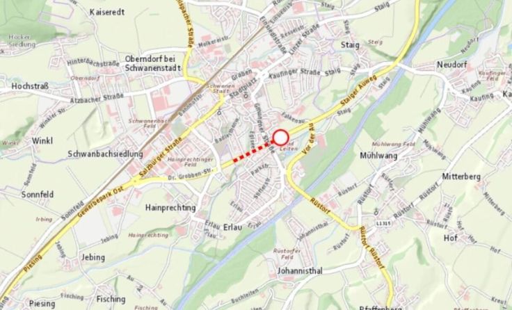 B1 zwischen Schwanenstadt und Redlham gesperrt (Foto: Land OÖ)