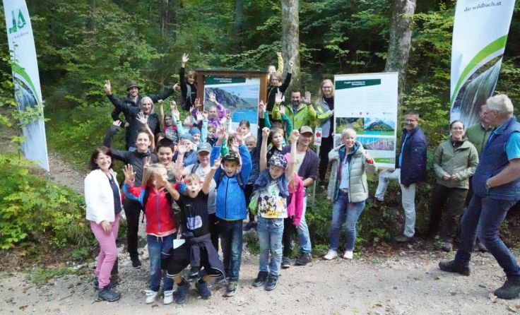 Eröffnung des neuen Lehrpfades. (Foto: E. Brandner)
