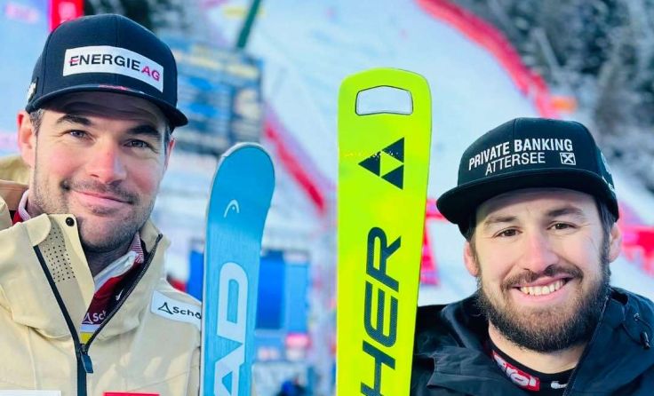 Vincent Kriechmayr und Daniel Hemetsberger (v.li.) (Foto: Ski Austria)