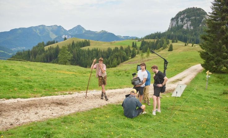 Spotdreh in Unken (Foto: Almdudler)