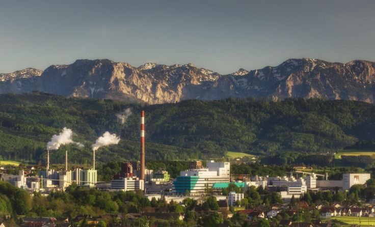 Werksgelände der Lenzing AG (Foto: Lenzing AG/Markus Kirchgatterer)