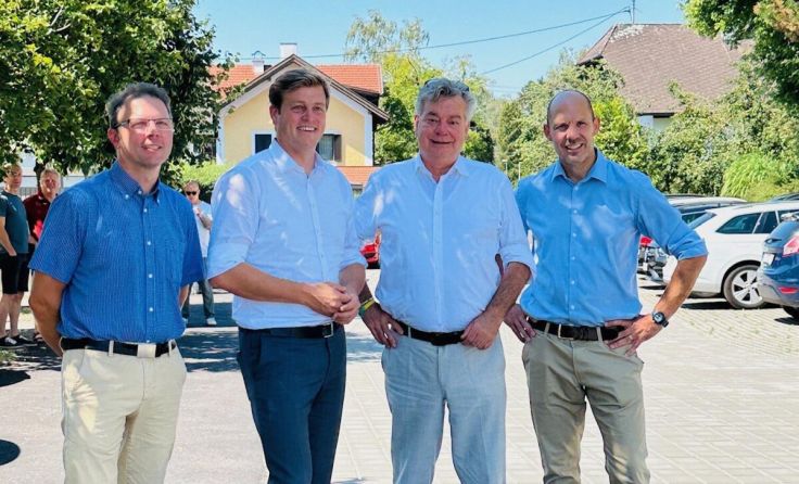 Herwig Kaltenböck, Stefan Kaineder, Werner Kogler, Rudi Hemetsberger (v. li.) (Foto: Tom Leitner)
