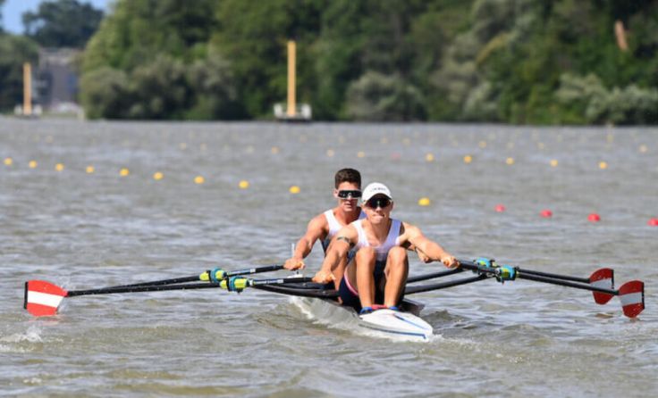 Mathias Mair und Elias Hautsch bei der U23-Weltmeisterschaft (Foto: Ruderverein Seewalchen)