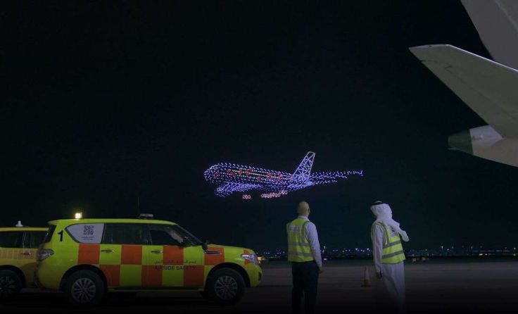 Drohnenshow am Zayed International Airport (Foto: Zayed International Airport)