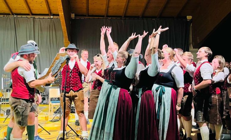 Trachtenmusikkapelle Unterach freute sich über Atterseepokal 2024 (Foto: TMK Unterach)