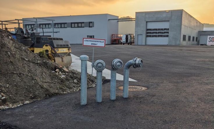 Neuer Löschwasserbehälter in Zipf (Foto: FF Neukirchen/Vöckla)