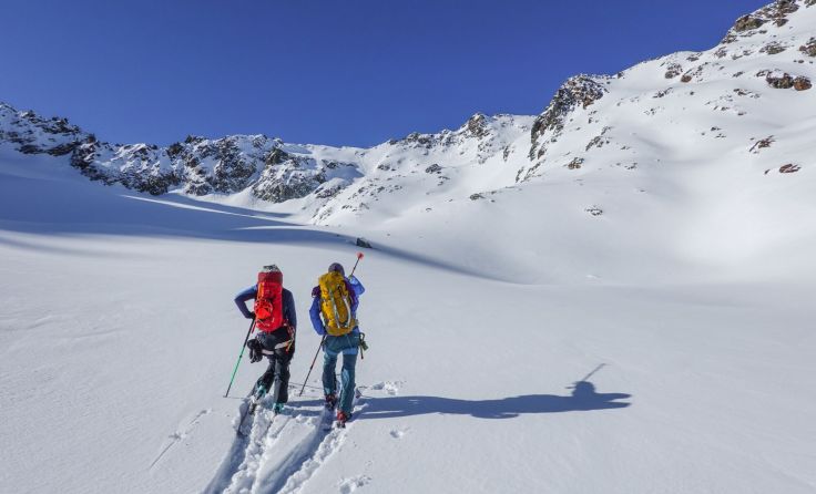 Skitour im Bereich der Amberger Hütte, Ötztal. (Foto: Alpenverein/Schöpf)